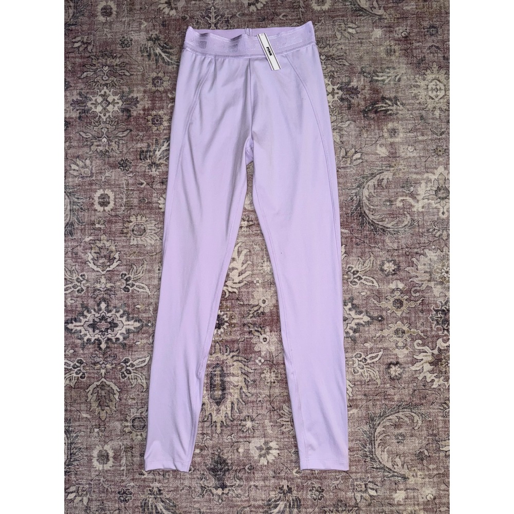 Victoria's Secret PINK Leggings Lilac Purple Logo Waistband Small NWT 11235702